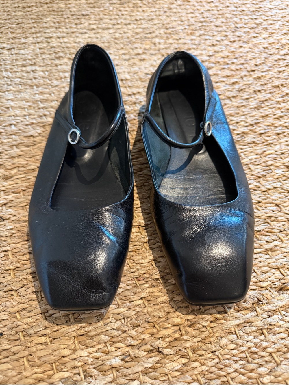Aeyde Uma Mary-Jane Flats Black Leather 38.5 - Picture 8 of 17